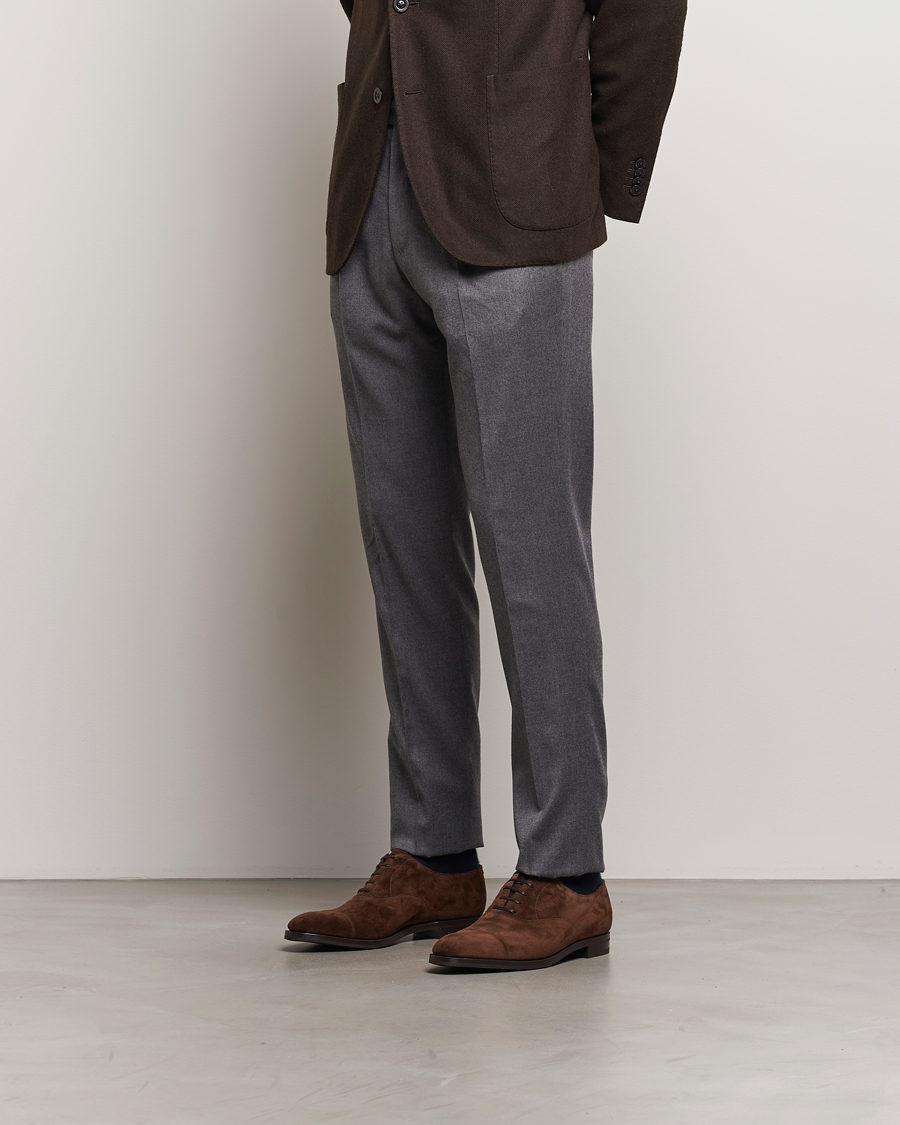 Herren | John Lobb City II Oxford Dark Brown Suede | John Lobb | City II Oxford Dark Brown Suede