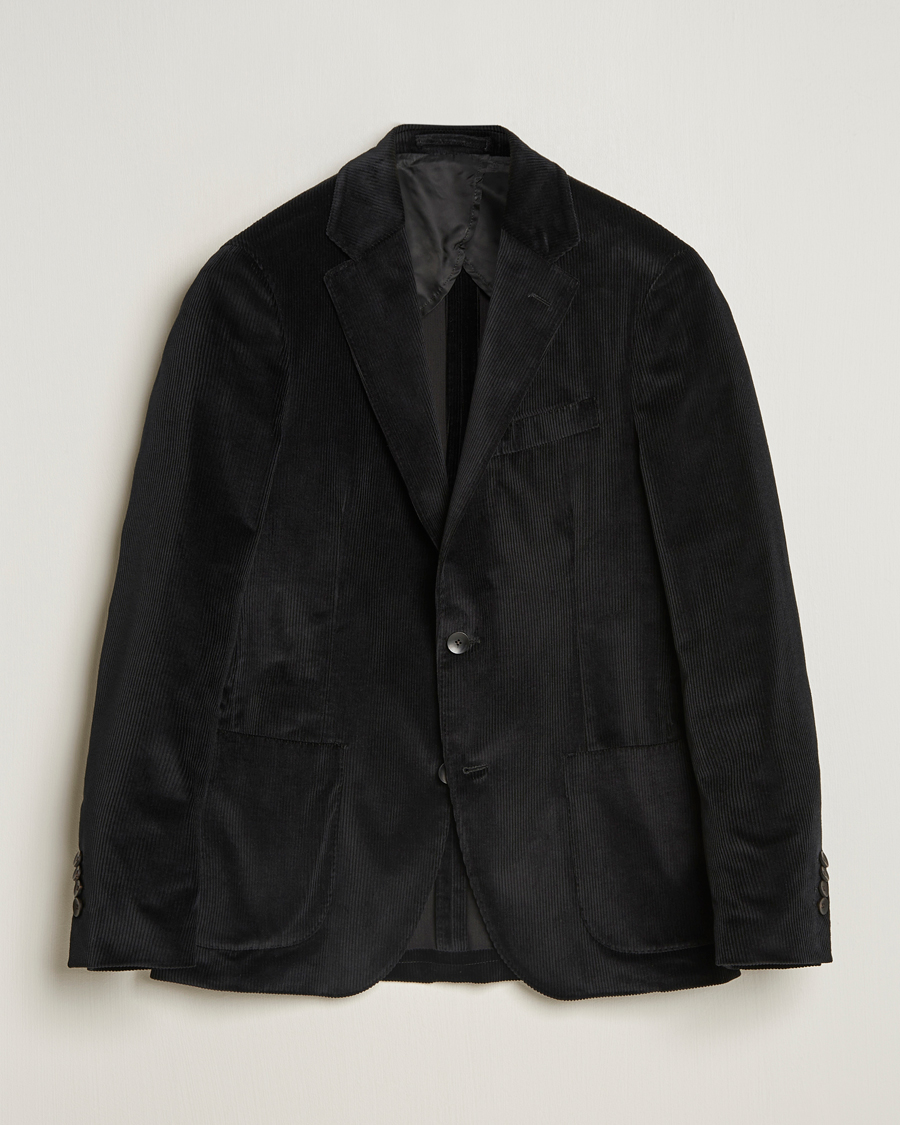 Herren | Sakkos | Lardini | Corduroy Blazer Black