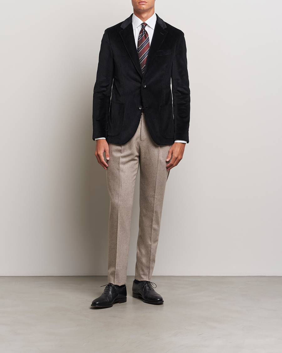Herren | Sakkos | Lardini | Corduroy Blazer Black