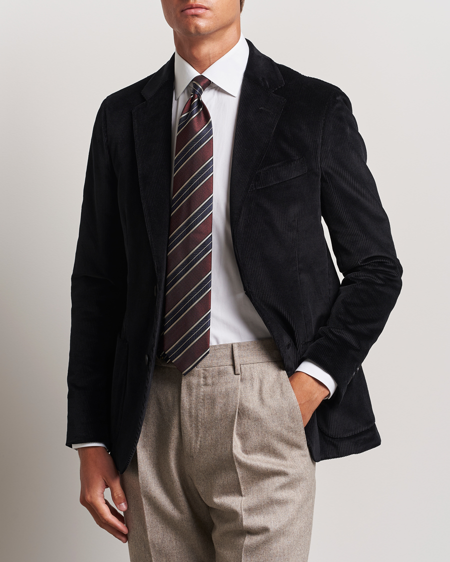 Herren | Sakkos | Lardini | Corduroy Blazer Black