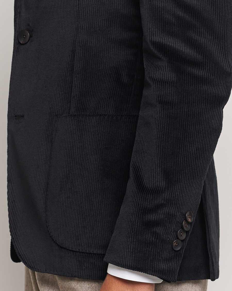 Herren | Sakkos | Lardini | Corduroy Blazer Black