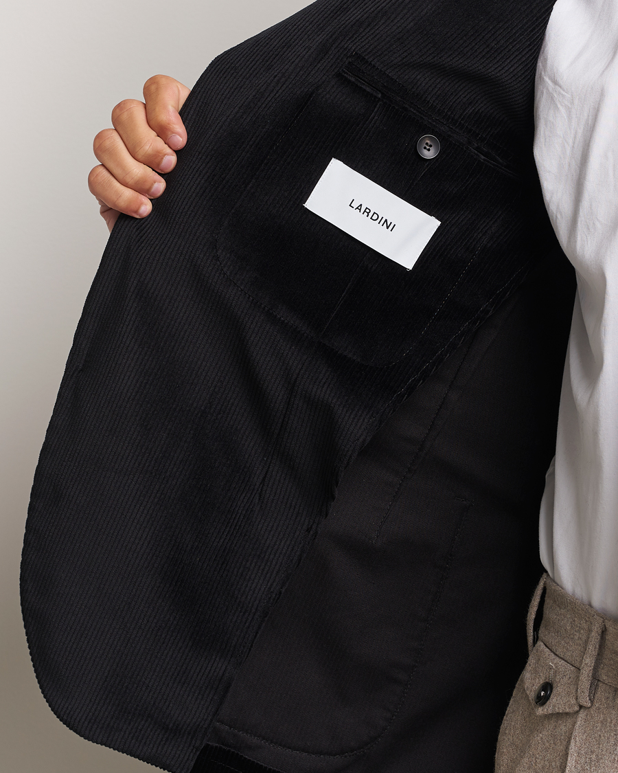 Herren | Sakkos | Lardini | Corduroy Blazer Black