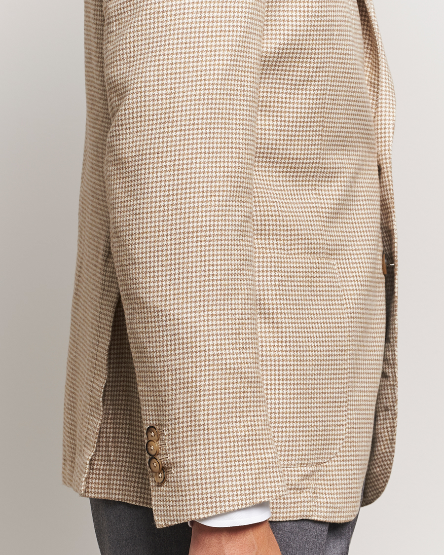Herren | Sakkos | L.B.M. 1911 | Jack Regular Houndstooth Blazer Beige