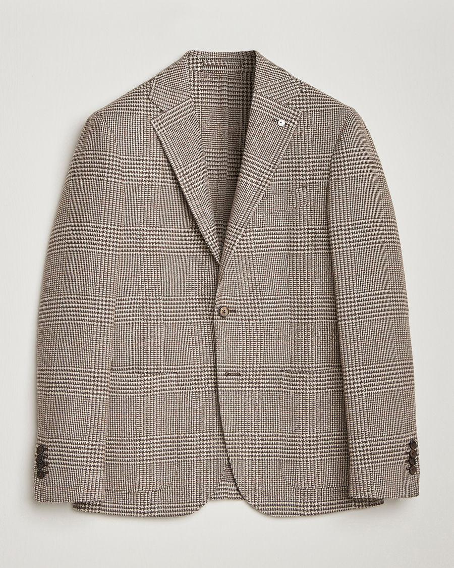 Herren | Sakkos | L.B.M. 1911 | Jack Regular Prince of Wales Blazer Olive