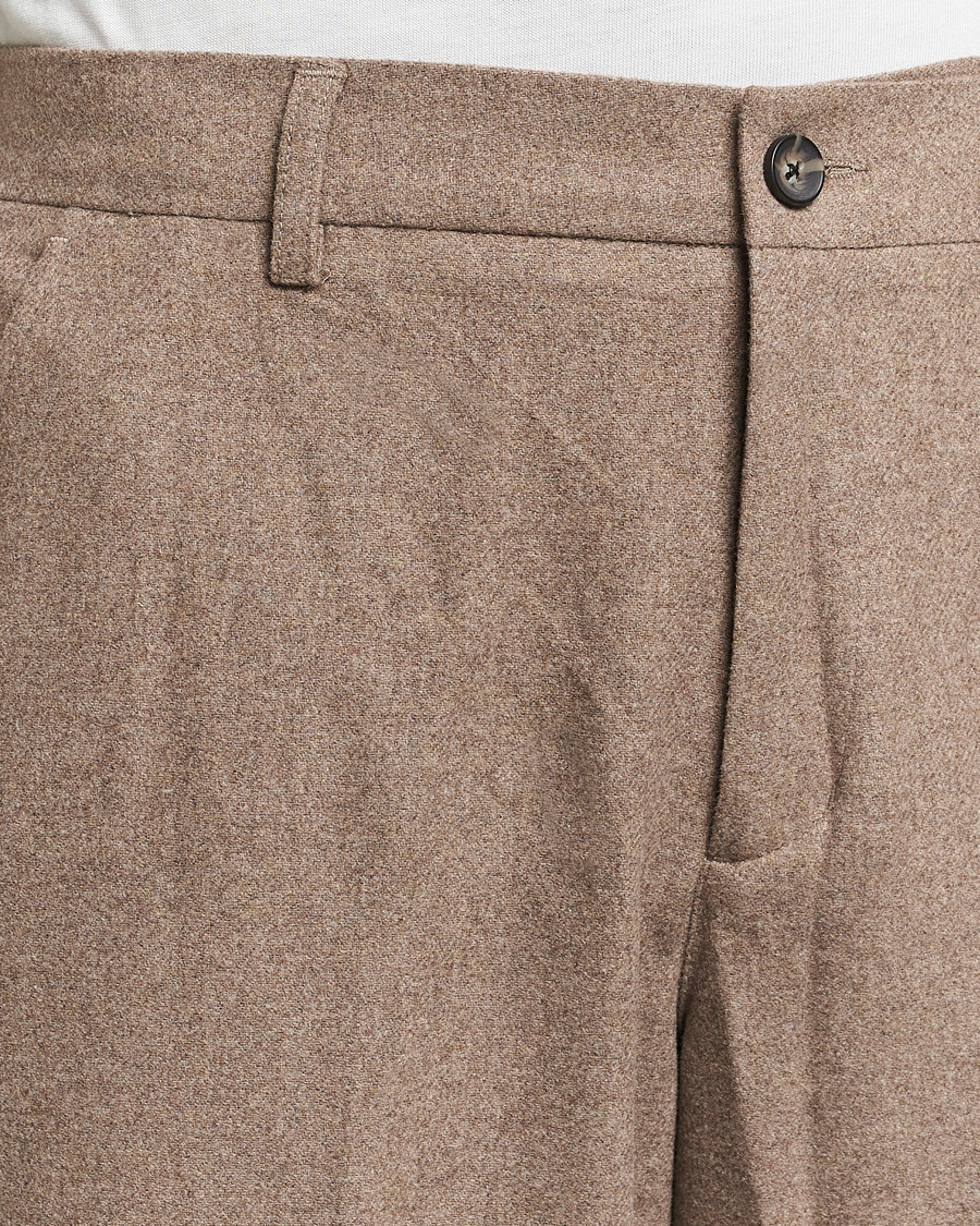 Herren | Hosen | LES DEUX | Como Reg Wool Pants Desert Taupe Melange