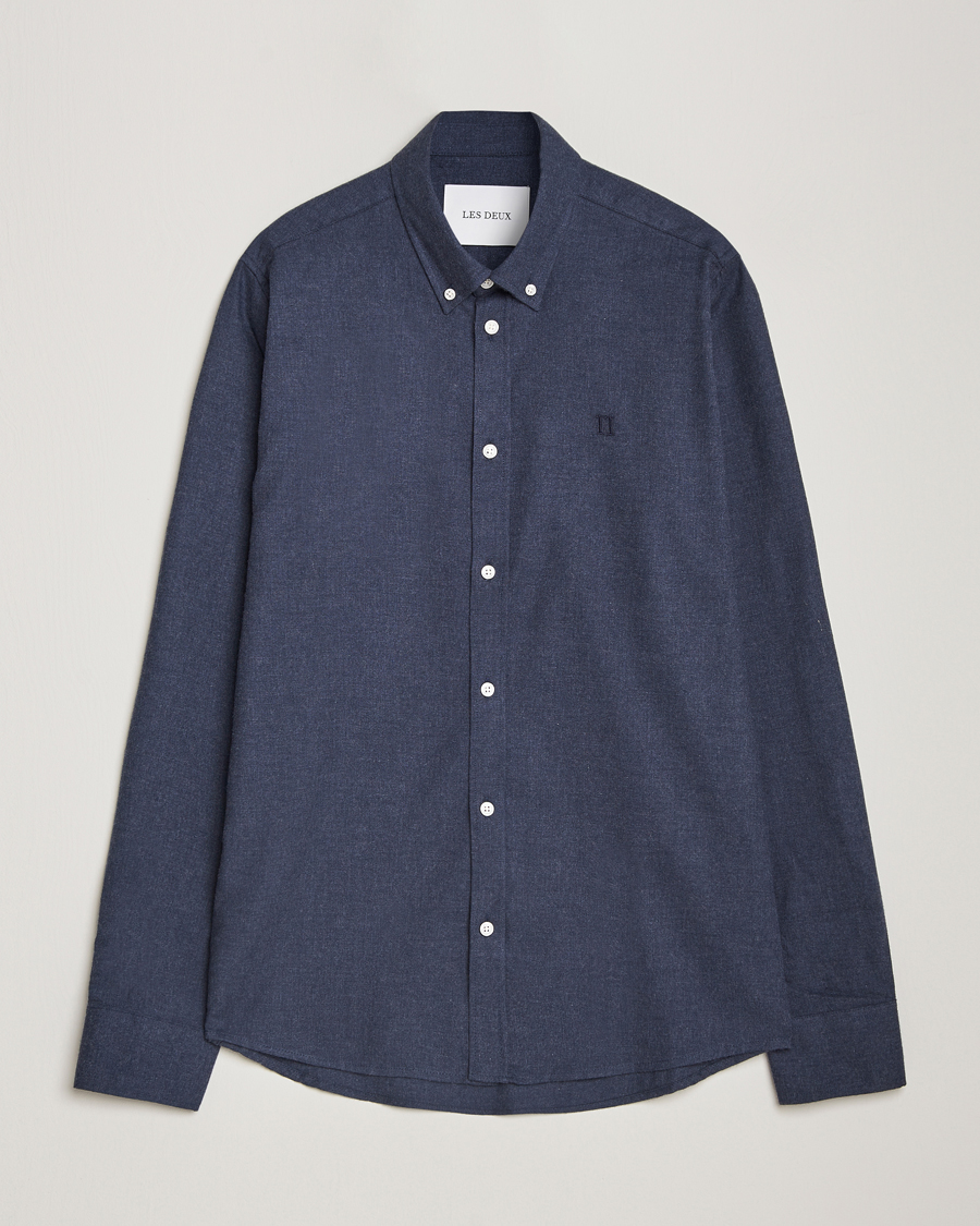 Herren | Hemden | LES DEUX | Dessert Reg Shirt Dark Navy Melange