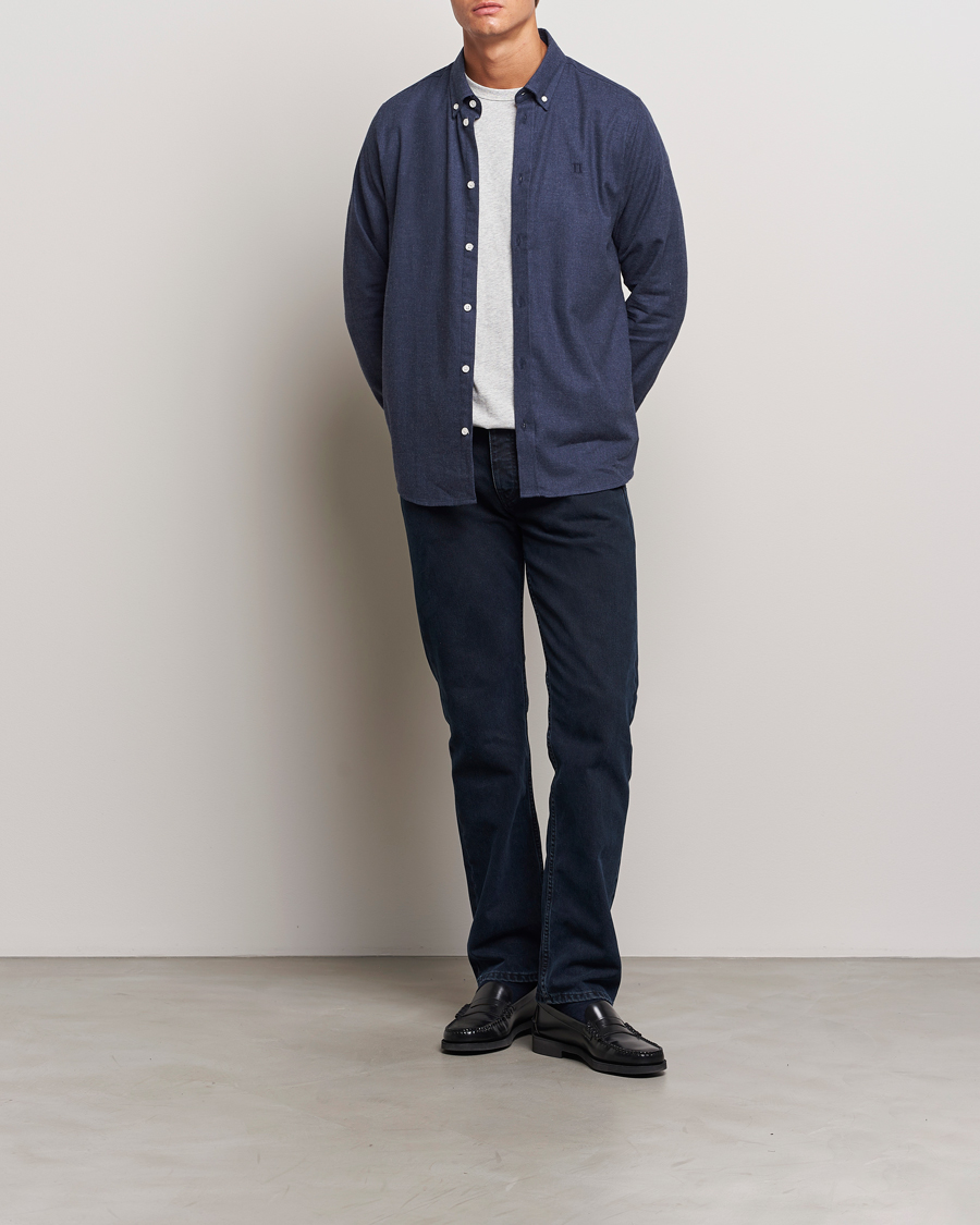 Herren | Hemden | LES DEUX | Dessert Reg Shirt Dark Navy Melange