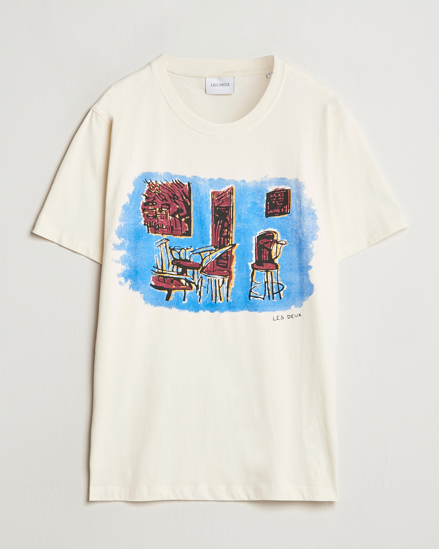 Herren | T-Shirts | LES DEUX | Berkeley Print T-Shirt Ivory