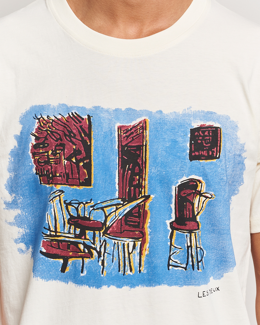Herren | T-Shirts | LES DEUX | Berkeley Print T-Shirt Ivory