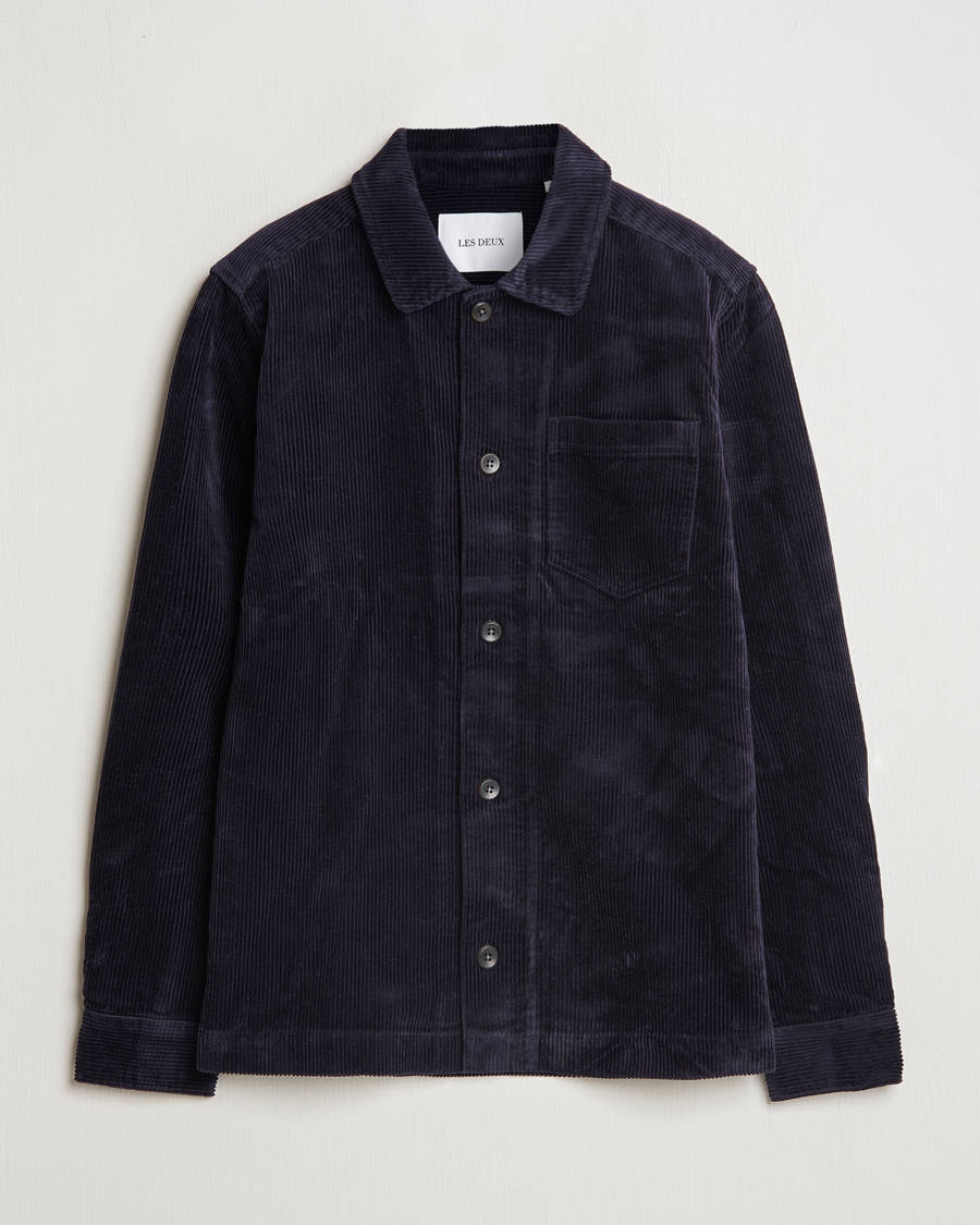 Herren | Hemden | LES DEUX | Layton Corduroy Overshirt Dark Navy