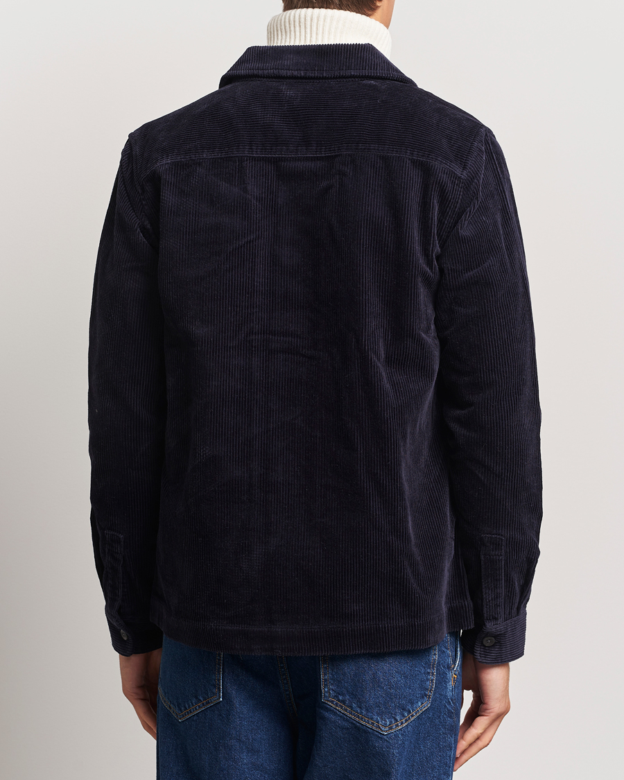 Herren | Hemden | LES DEUX | Layton Corduroy Overshirt Dark Navy