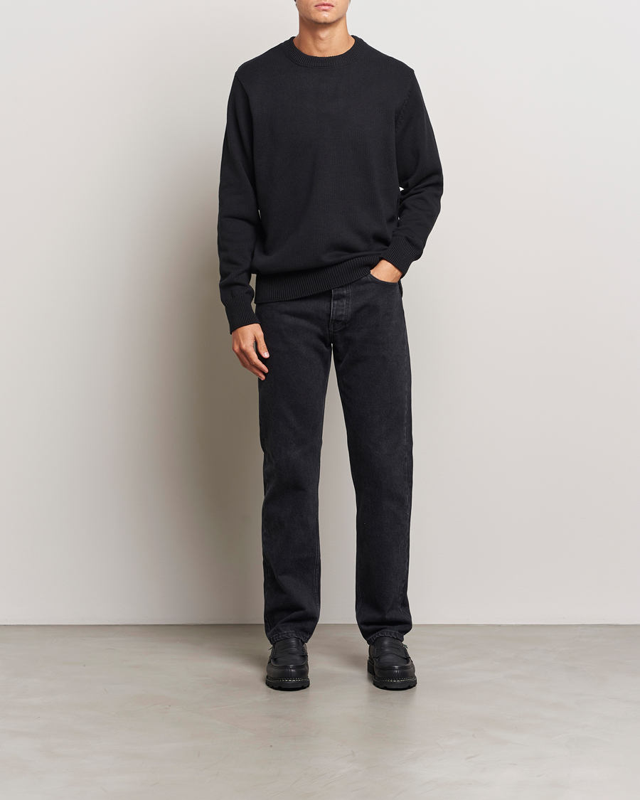 Herren | Pullover | LES DEUX | Gary Cotton Knit 2.0 Black