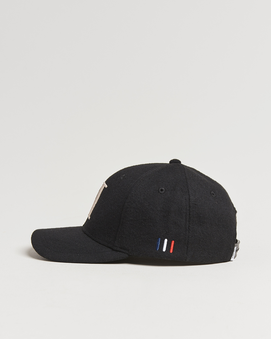 Herren | Les Deux Encore Wool Baseball Cap Black/Ivory | LES DEUX | Encore Wool Baseball Cap Black/Ivory