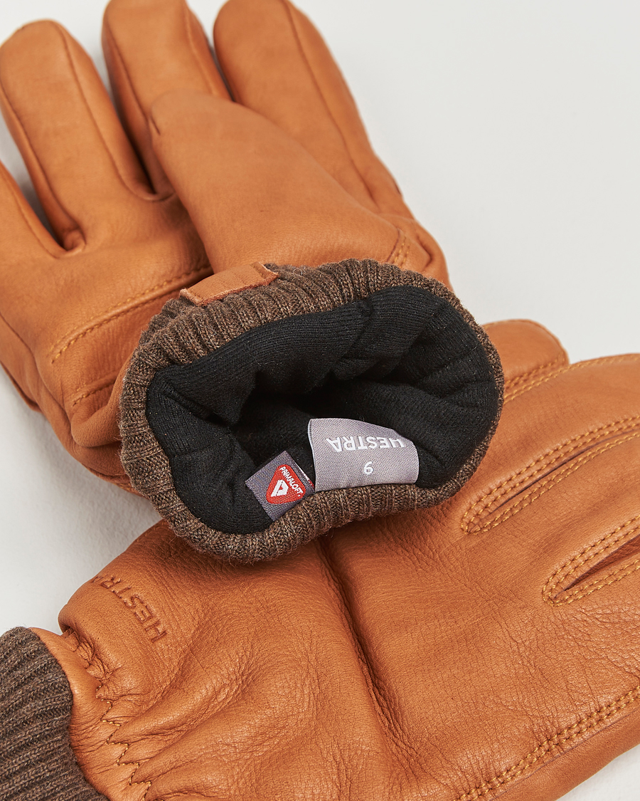 Herren | Handschuhe | Hestra | Tore Deerskin Primaloft Lined Glove Cognac