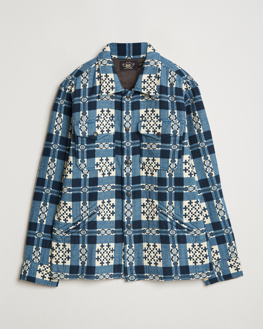 Herren | Hemden | RRL | Brown Bear Plaid Shirt Cream/Navy