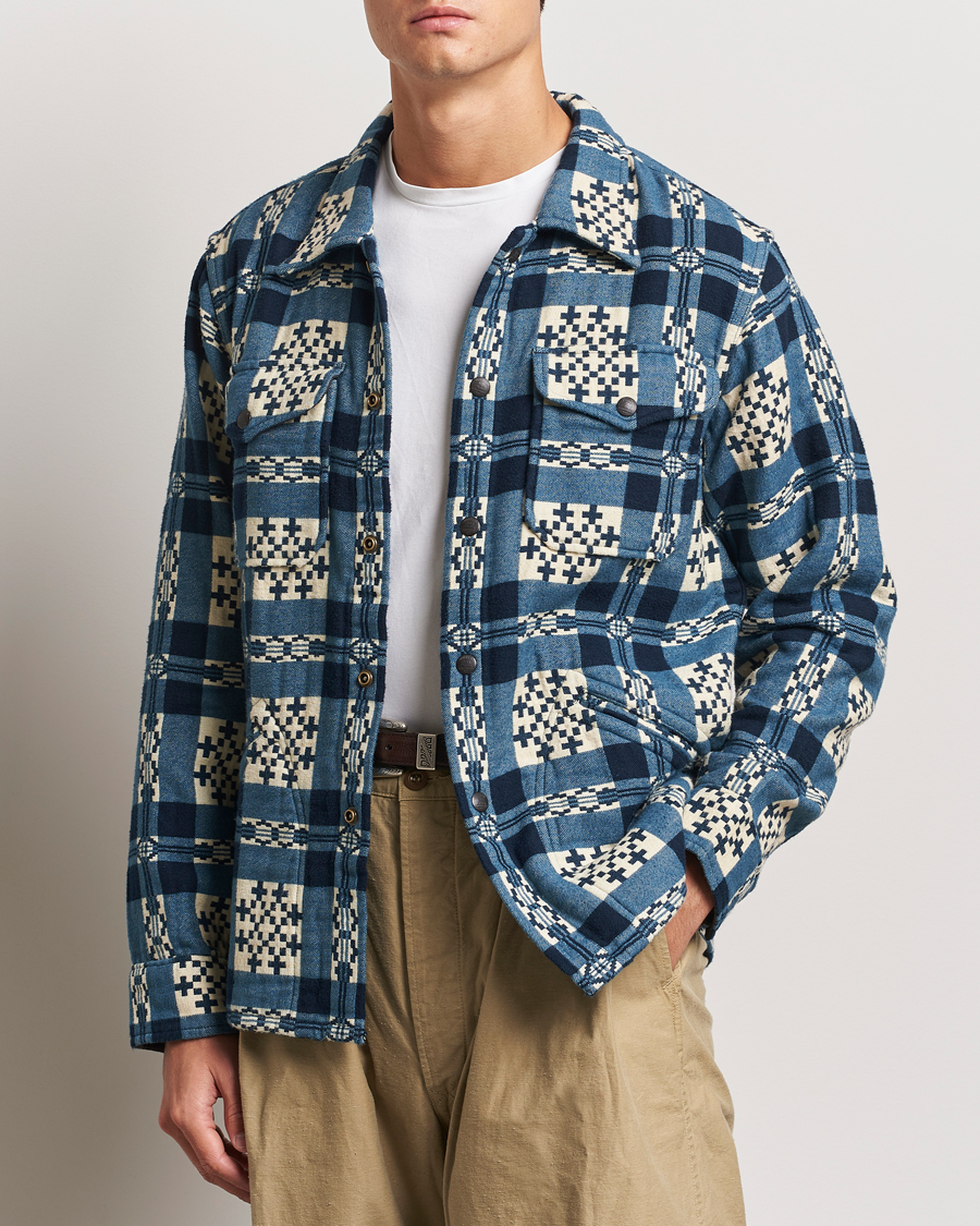Herren | Hemden | RRL | Brown Bear Plaid Shirt Cream/Navy