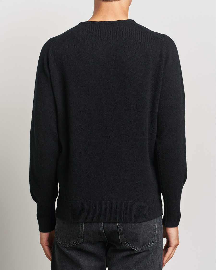 Herren | Pullover | William Lockie | Rob Lambswool Crewneck Black