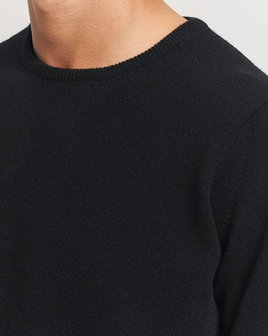 Herren | Pullover | William Lockie | Rob Lambswool Crewneck Black
