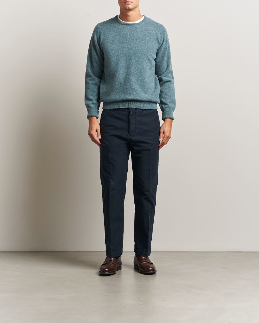 Herren | Pullover | William Lockie | Rob Lambswool Crewneck Caspian