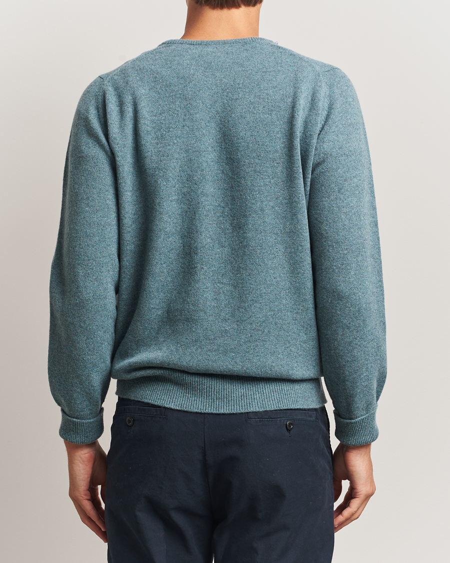 Herren | Pullover | William Lockie | Rob Lambswool Crewneck Caspian