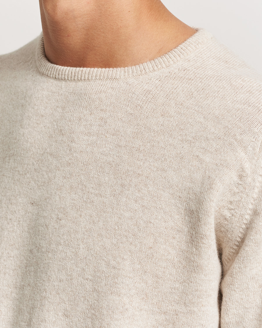 Herren | Pullover | William Lockie | Rob Lambswool Crewneck Linen