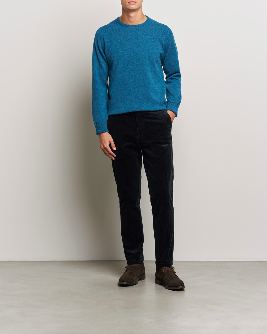 Herren | Pullover | William Lockie | Rob Lambswool Crewneck Mallard