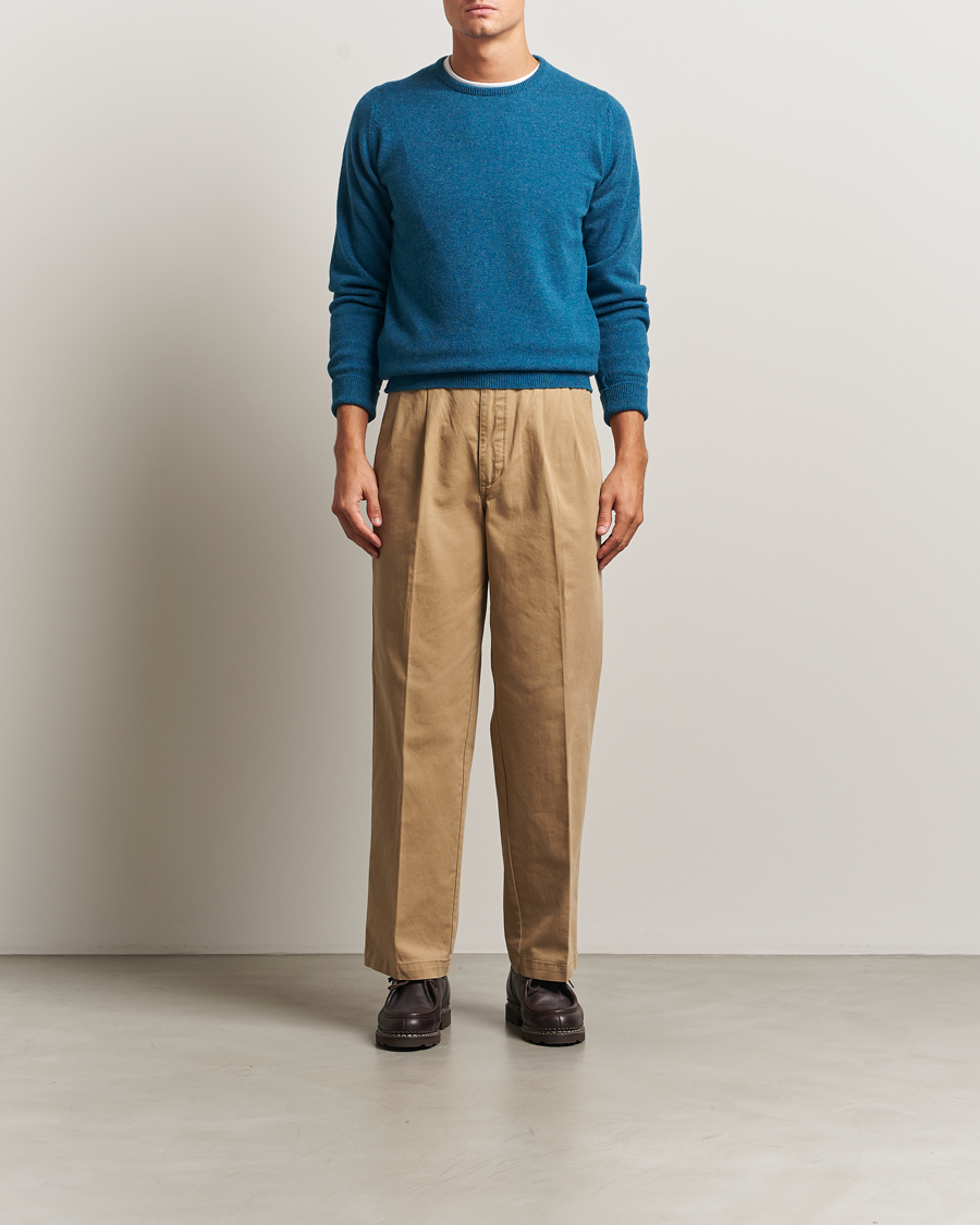 Herren | Pullover | William Lockie | Rob Lambswool Crewneck Mallard