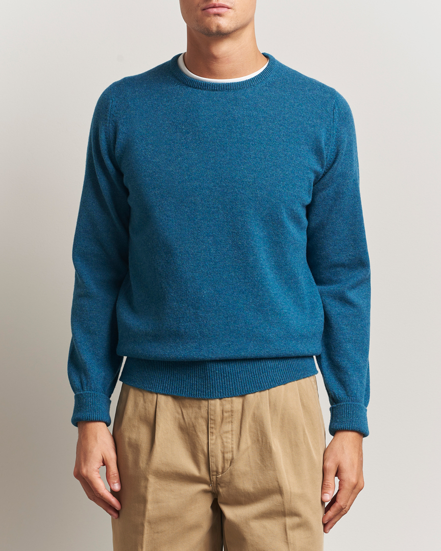Herren | Pullover | William Lockie | Rob Lambswool Crewneck Mallard