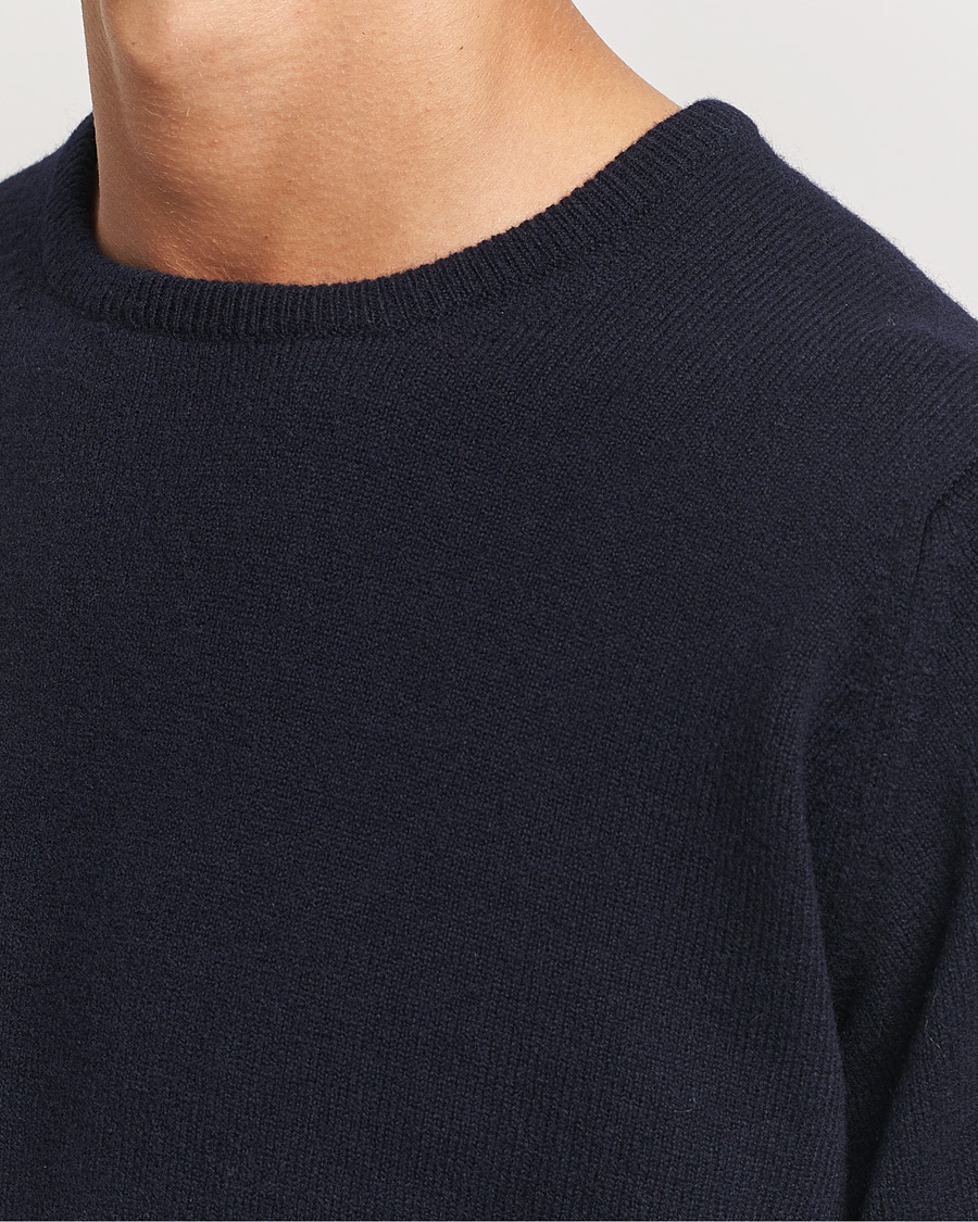 Herren | Pullover | William Lockie | Rob Lambswool Crewneck Navy