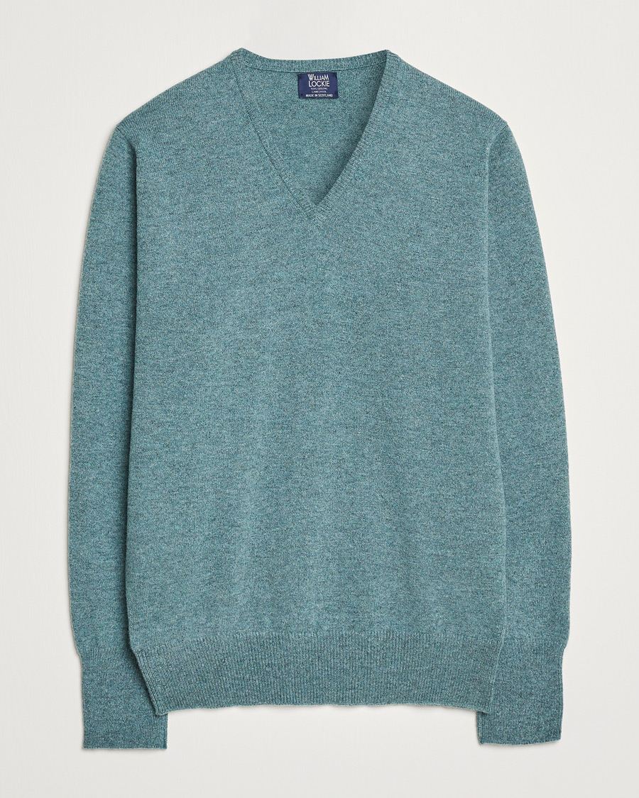 Herren | Pullover | William Lockie | Rob Lambswool V-Neck Caspian