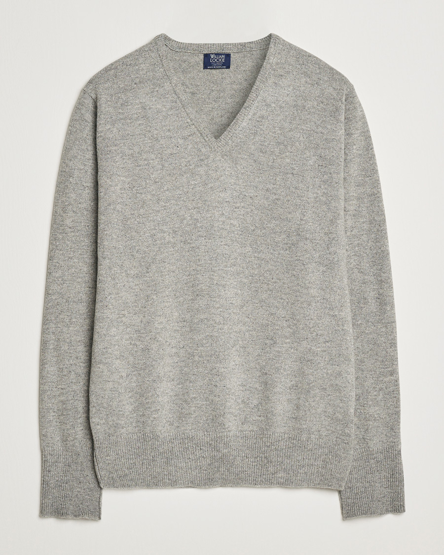 Herren | Pullover | William Lockie | Rob Lambswool V-Neck Flannel