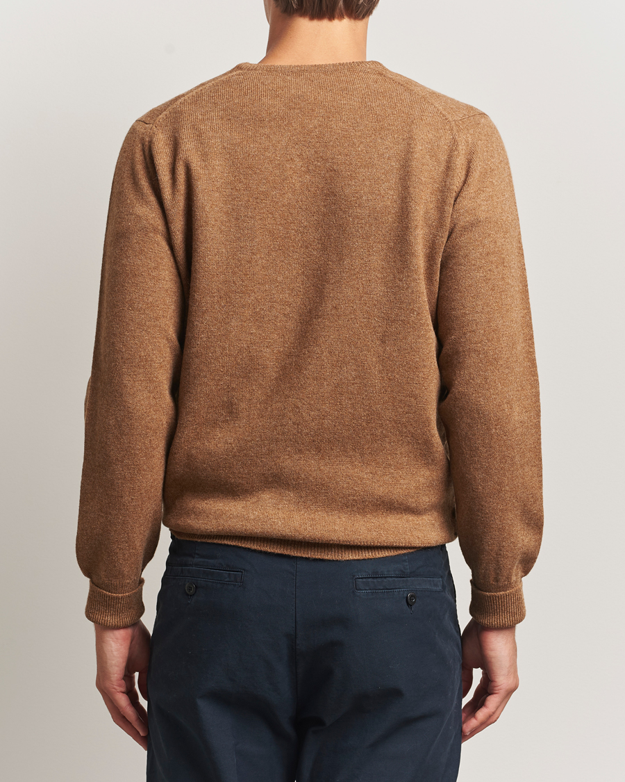 Herren | Pullover | William Lockie | Rob Lambswool V-Neck Savannah