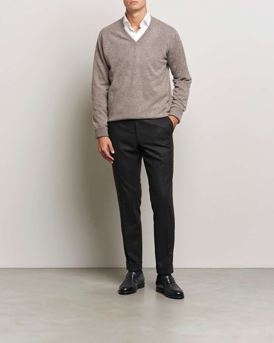 Herren | Pullover | William Lockie | Rob Lambswool V-Neck Vole