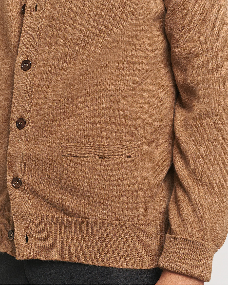 Herren | Pullover | William Lockie | Rob Lambswool Cardigan Driftwood