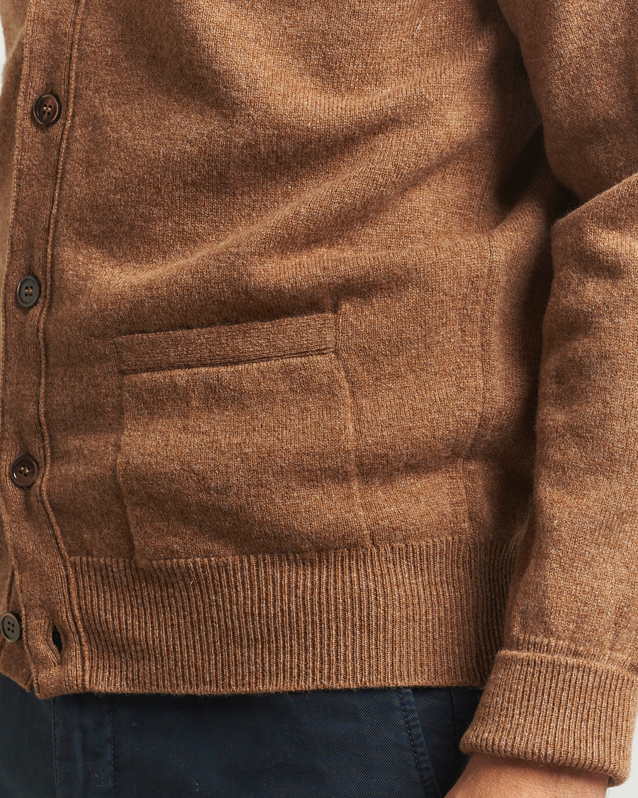 Herren | Pullover | William Lockie | Rob Lambswool Cardigan Driftwood