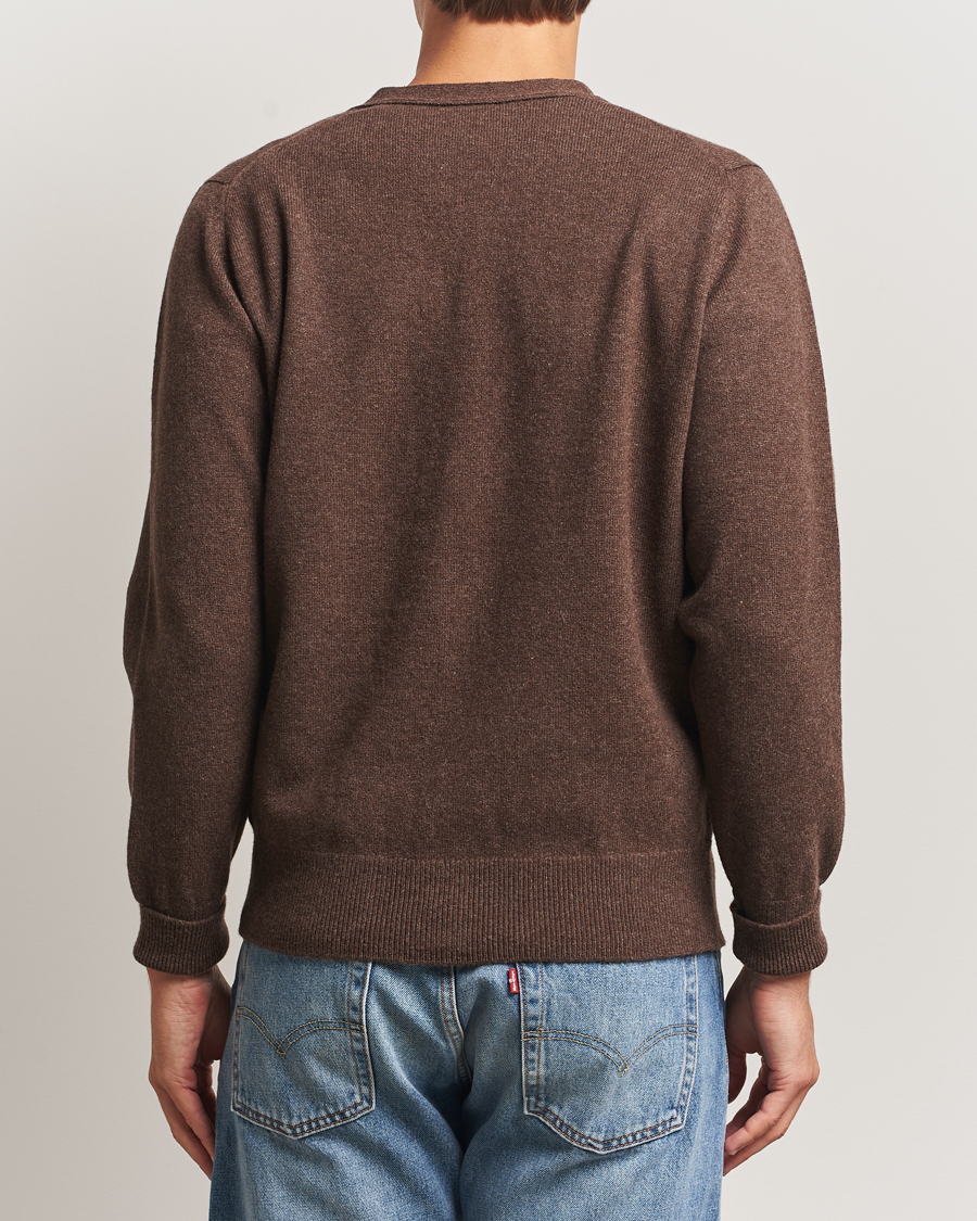 Herren | Pullover | William Lockie | Rob Lambswool Cardigan Mocha