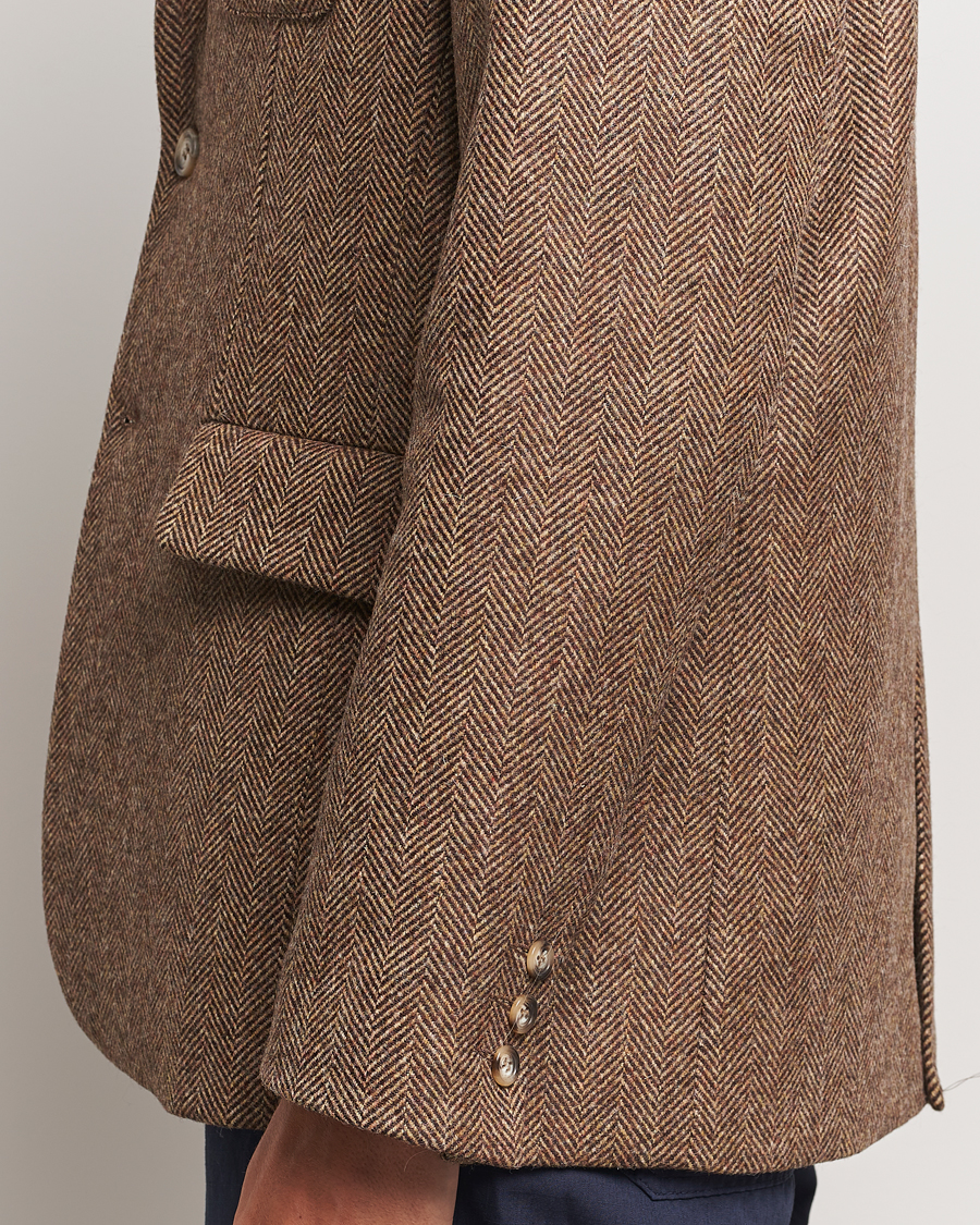 Herren | Sakkos | Palmes | Blaze Herringbone Wool Sport Coat Brown