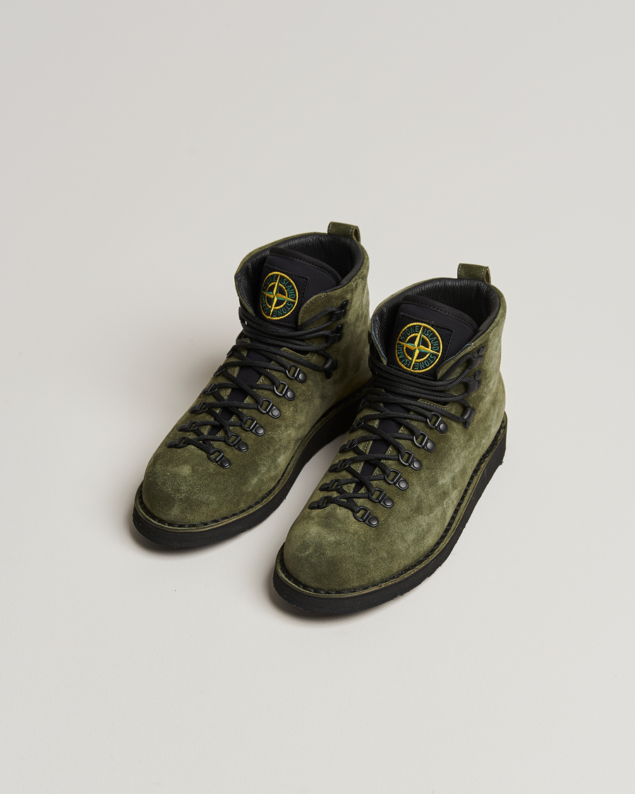 Herren | Stone Island Suede Boot Sage | Stone Island | Suede Boot Sage