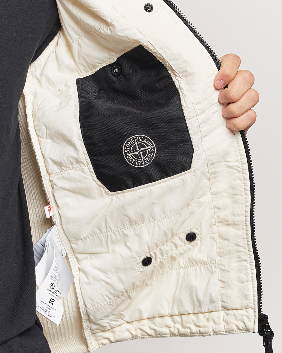 Herren | Jacken | Stone Island | Crinkle Reps Hybrid Wool Jacket Natural