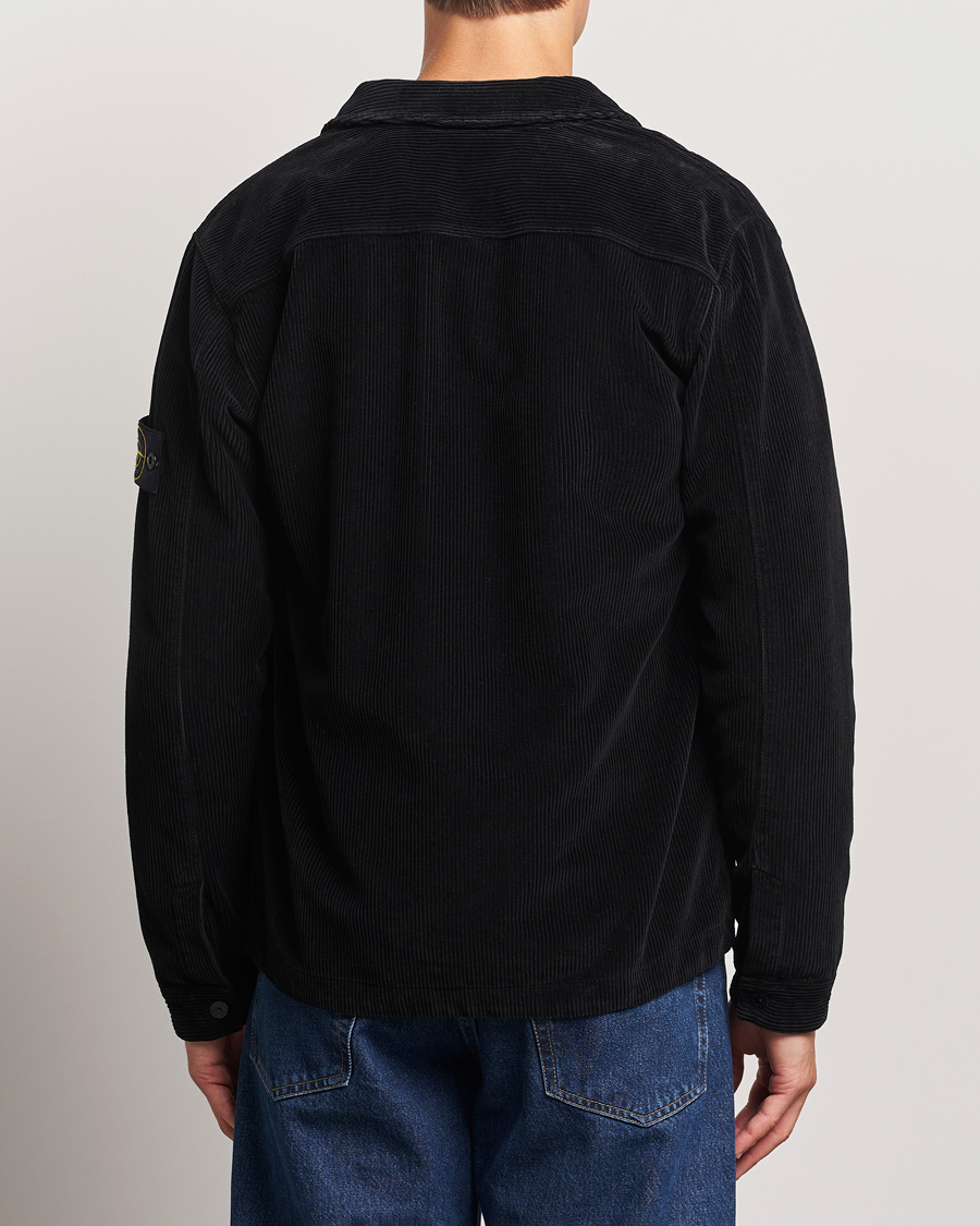 Herren | Hemden | Stone Island | Garment Dyed Corduroy Overshirt Black