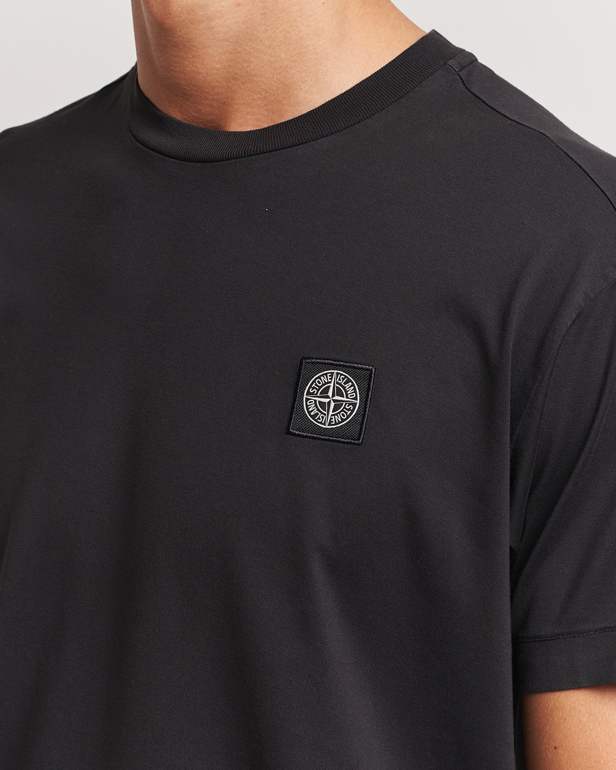 Stone Island Garment Dyed Jersey T Shirt Black bei Care of Carl