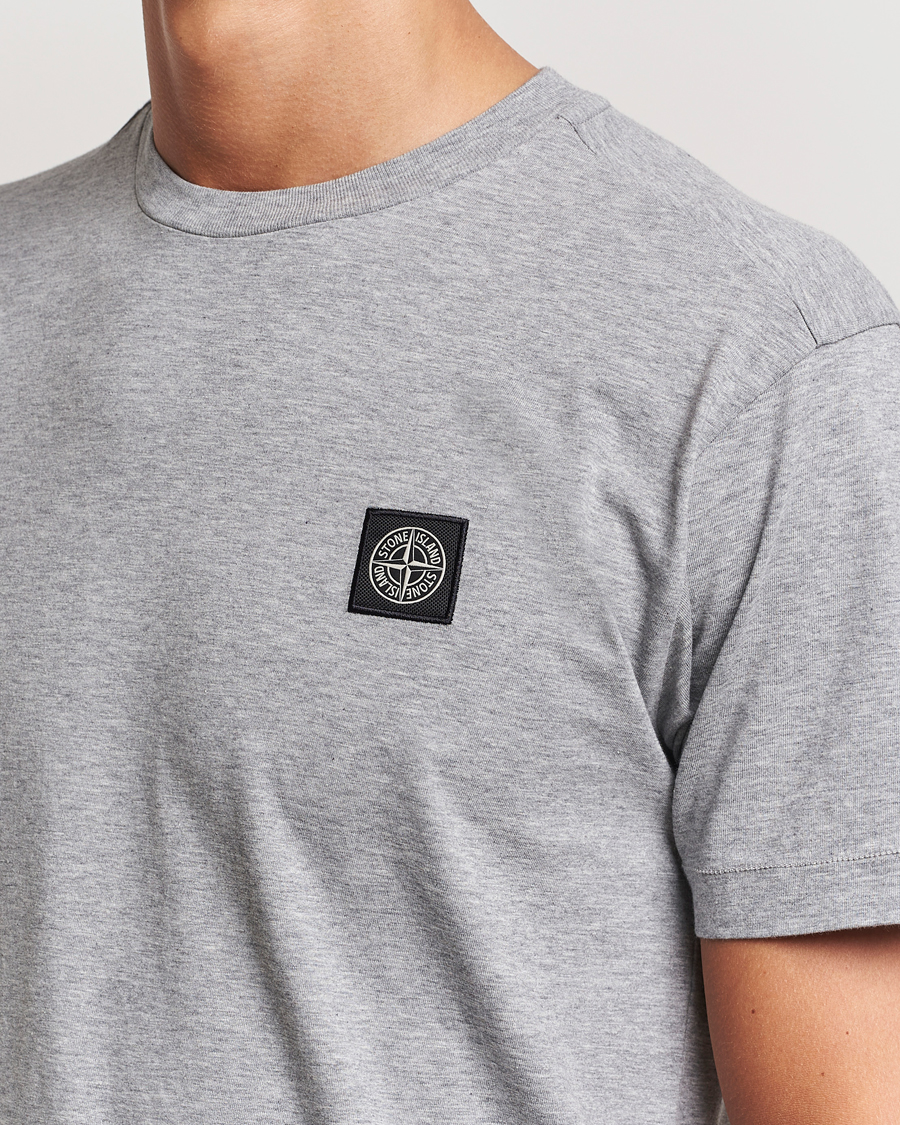Herren | T-Shirts | Stone Island | Garment Dyed Jersey T-Shirt Melange Grey