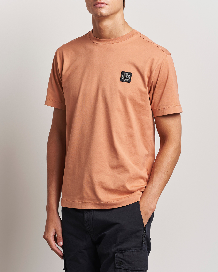 Herren | T-Shirts | Stone Island | Garment Dyed Jersey T-Shirt Orange