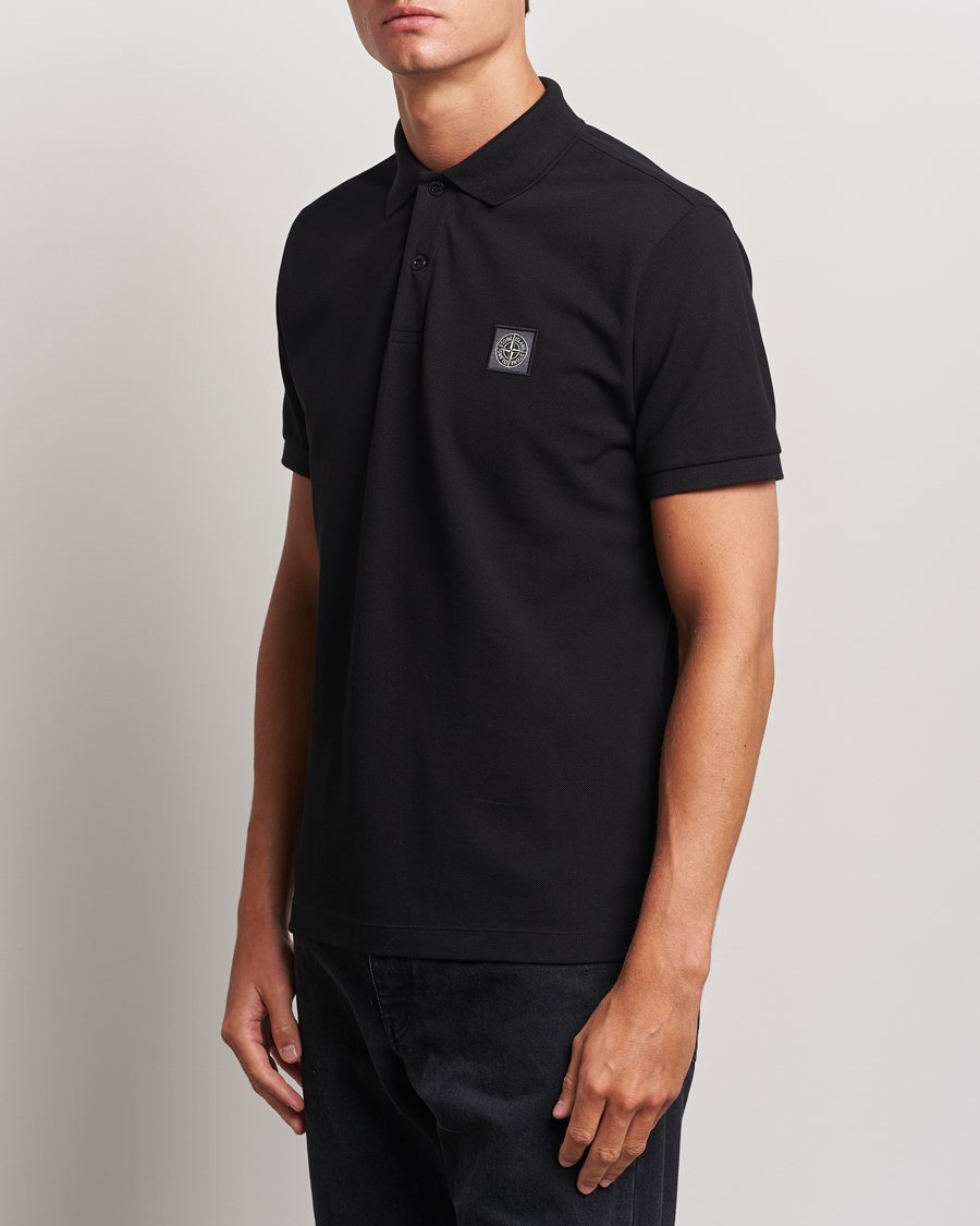 Stone Island Cotton Pique Polo Black bei Care of Carl