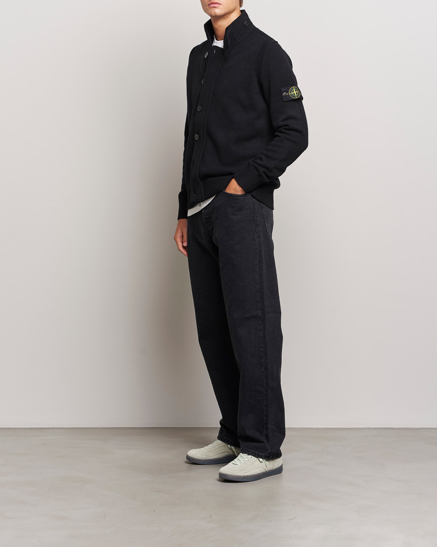 Black zipper cardigan online