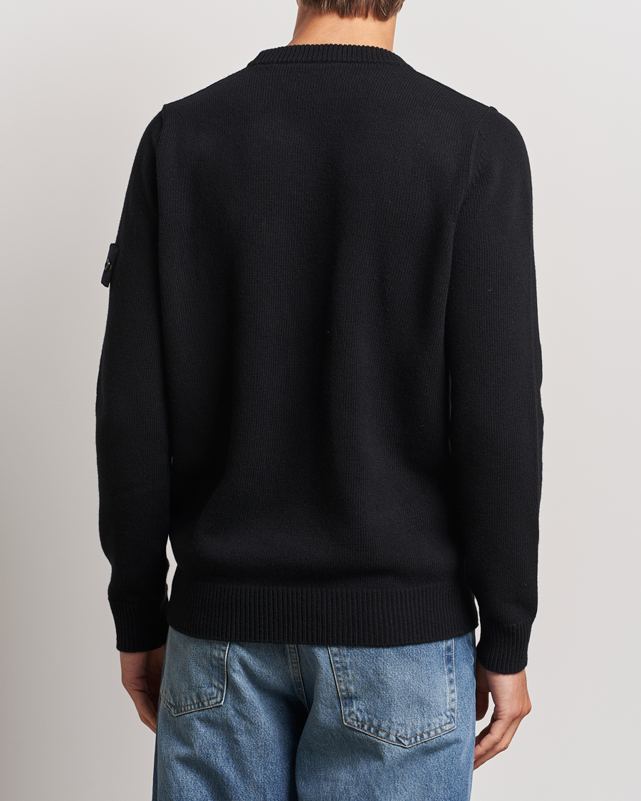 Herren | Pullover | Stone Island | Knitted Lambwool Sweater Black