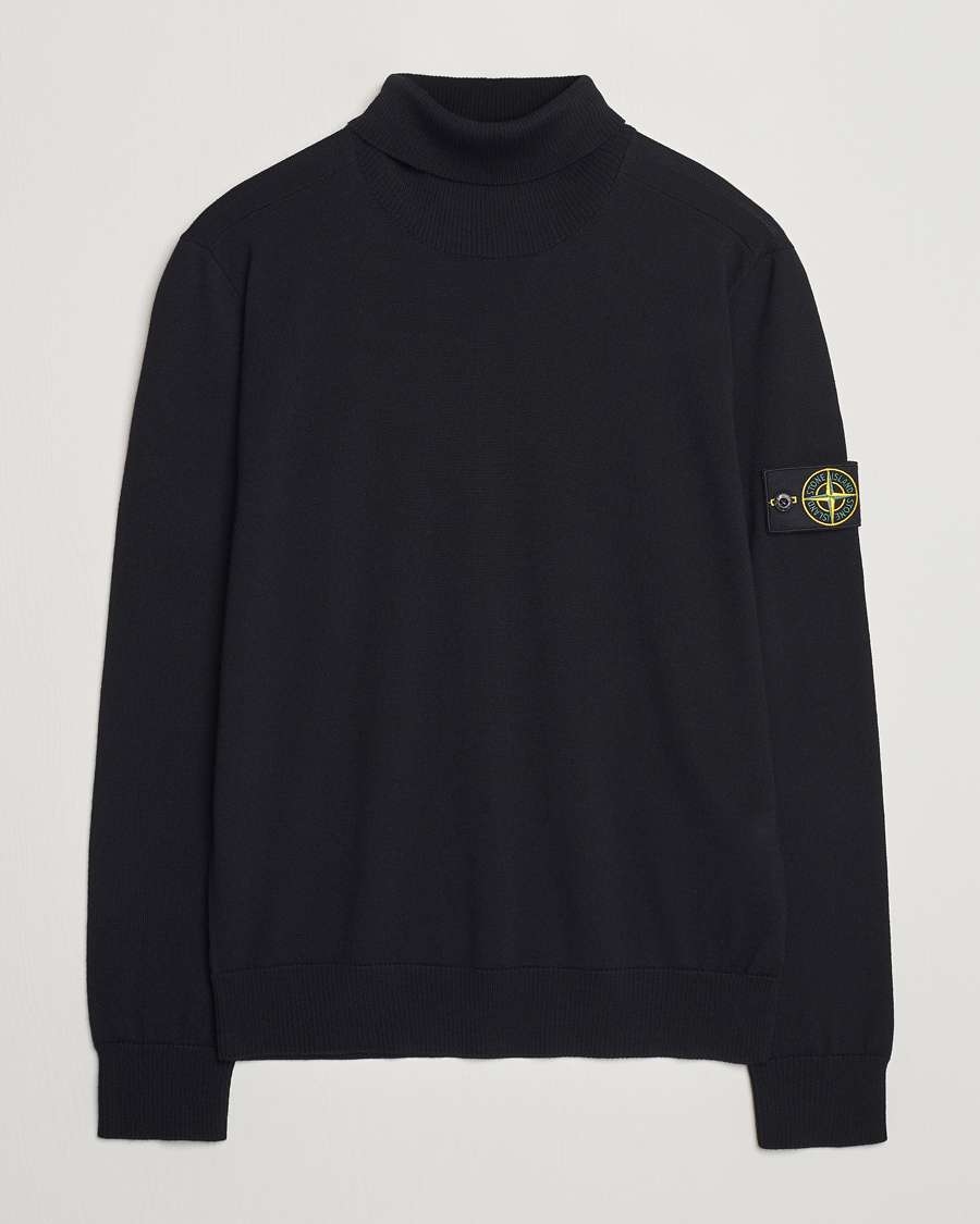 Black stone island jumper mens top