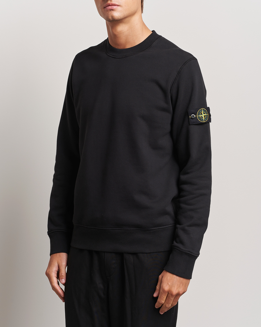 Herren | Pullover | Stone Island | Garment Dyed Fleece Sweatshirt Black