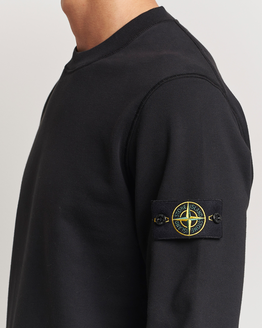 Herren | Pullover | Stone Island | Garment Dyed Fleece Sweatshirt Black