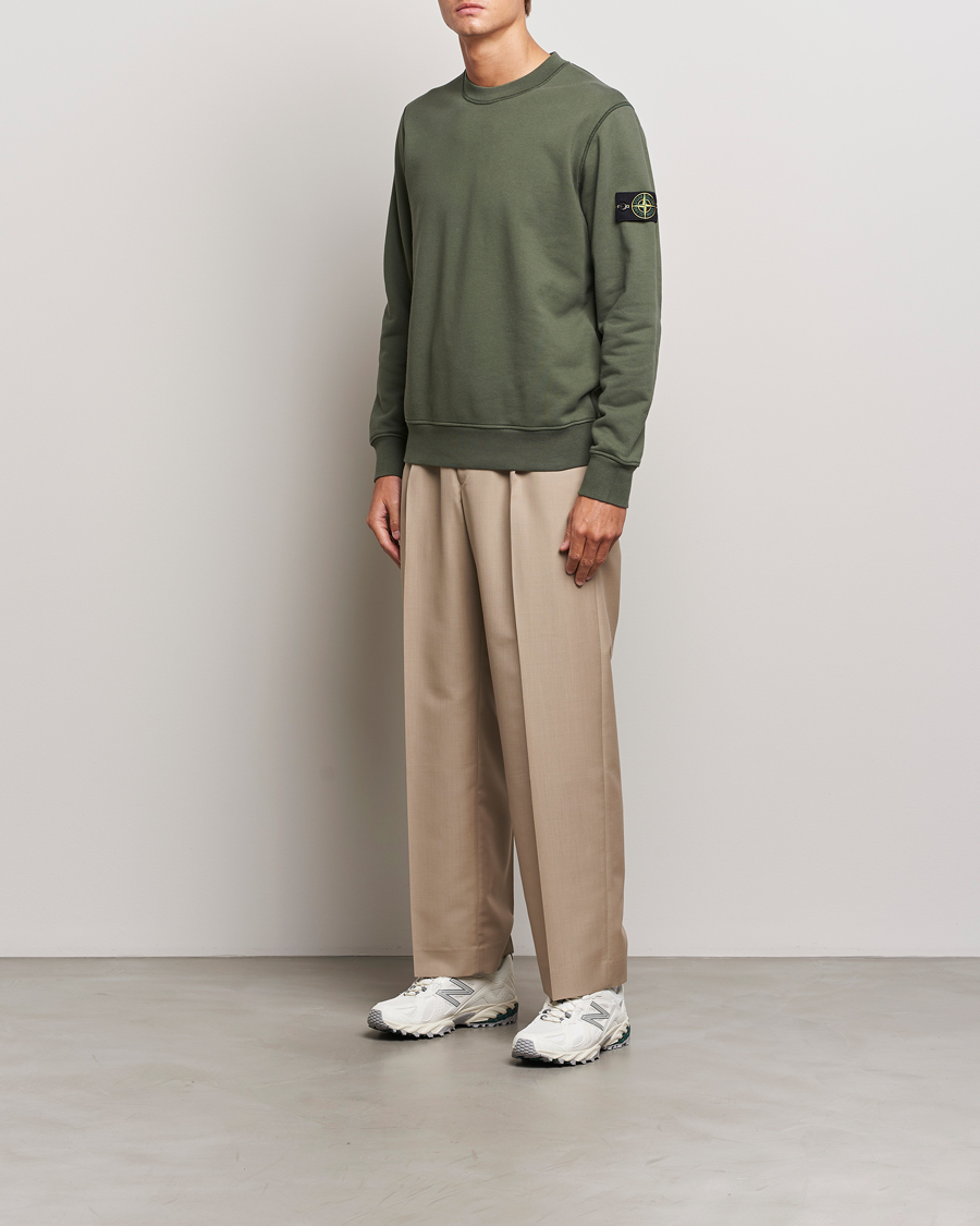 Herren | Pullover | Stone Island | Garment Dyed Fleece Sweatshirt Musk